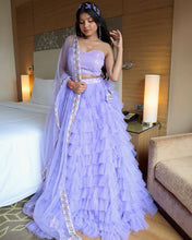 Purple mermaid party Lehenga readymade