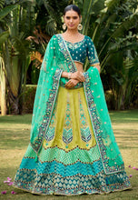 Serenity vol 4 - Light green jacquard silk Lehenga