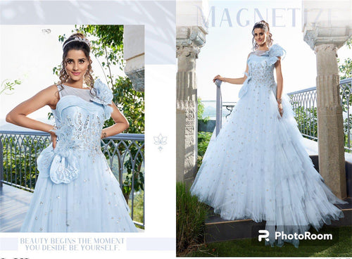 Boutique collection - sky blue gown