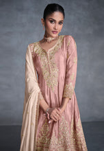Peach pastel palazzo suit