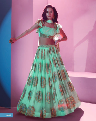 Ariana - elegant green Lehenga
