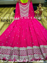 Niks collection -  saavan special leheriya anarkali (plus size too)