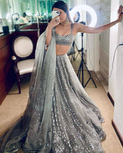 Silver partywear Lehenga