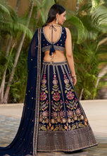 Karla collection - navy blue Lehenga