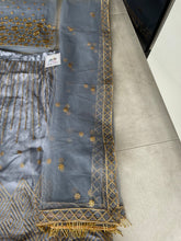 Grey and gold badala work Lehenga