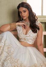 Off white and gold Lehenga