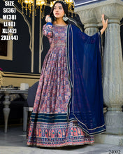 Dola silk readymade - blue