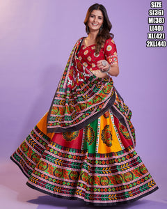 The vibrant collection - red pure cotton readymade with hand block print
