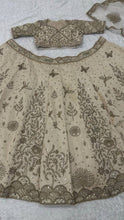 Classic Lehenga - Ivory and gold silk Lehenga