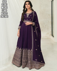 Janisha readymade silk gowns - dark colours