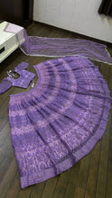 Lilac shimmer Lehenga