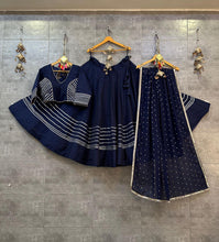 Plain and gotta Patti lehengas readymade - lots of colours