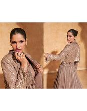 Brown readymade Lehenga with short jacket