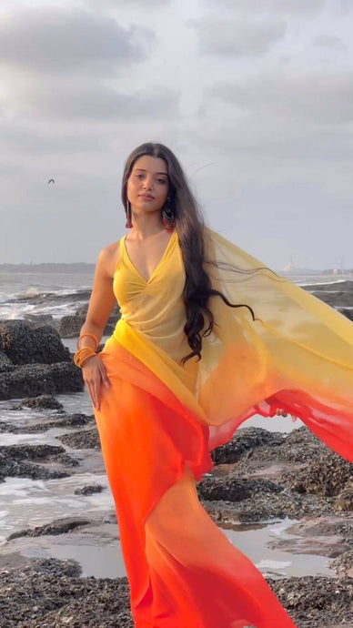 Sunset saree