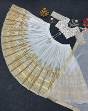 Stunning white and gold Lehenga
