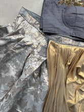 Grey partywear brocade Lehenga saree