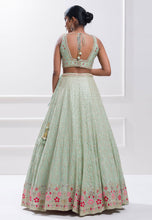 Karla collection - sky blue Lehenga