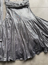 Grey steel lehenga saree