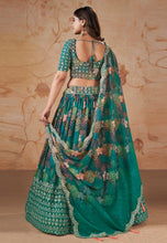 Gorgeous green printed floral Lehenga