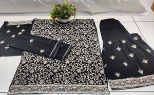 Black sharara readymade - any size up to UK 20