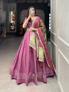 Dusty pink readymade chaniya choli