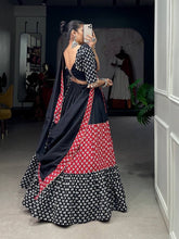 Multiple printed fabric pure cotton readymade Lehenga