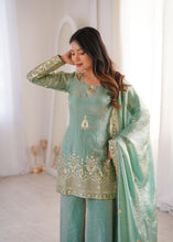 Sea Green fendi silk palazzo