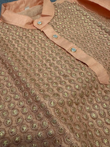 Peach kurta boys