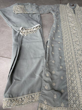 Mist grey palazzo suit