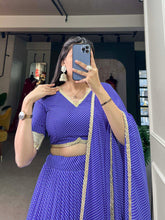 Plain and light Lehenga in blue