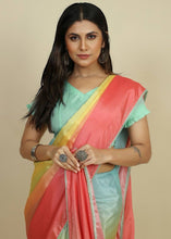 Alia Bhatt inspired ombre shaded satin chinnon saree - 6 colours