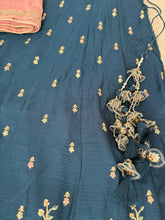 Navy blue and pink Lehenga