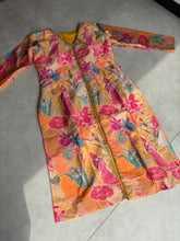 Yellow long top floral Lehenga