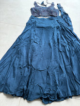 Midnight blue simple and elegant lehenga