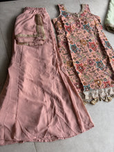 Dusty pink floral palazzo set