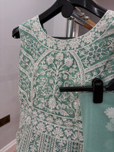 Mint green anarkali