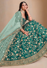 Green art silk Lehenga