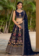 Karla collection - navy blue Lehenga