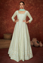 Mint green beaded gown