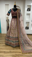 Timeless and classic mulberry silk baby pink Lehenga
