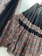 Black mirror work embroidered Chaniya Choli