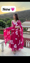 Pink strappy floral salwaar kameez