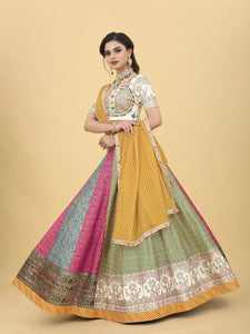 Rajwadi silk readymade Lehenga