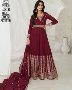 Janisha readymade silk gowns - dark colours