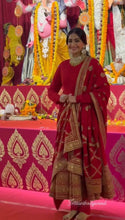 Bollywood inspired red party wear anarkali