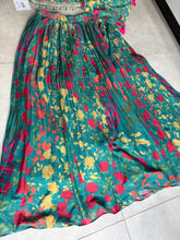 Boutique collection - Indo western misty green floral Lehenga