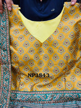 Mustard yellow floral silk gown