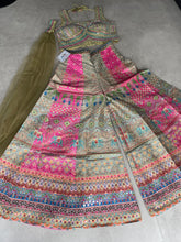 Multi coloured pastel palazzo set
