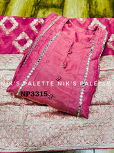 Niks collection - pink shimmer tissue anarkali (plus size option)