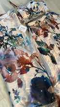 Blue watercolour print with cape palazzo set